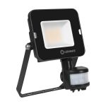 Ledvance Projecteur LED Compact Noir 20W 1800lm 100D - 830 Blanc Chaud | IP65 - Symétrique - Détecteur de mouvement et de lumière