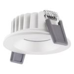 Ledvance Spot LED Air Fix Aluminium Blanc 6W 510lm 36D - 930 Blanc Chaud | Diamètre 68mm - IP65 - Meilleur rendu des couleurs - Dimmable