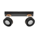 Ledvance LED Decor Spot Pluto Acier Noir 9.6W 615lm - 830 Blanc Chaud