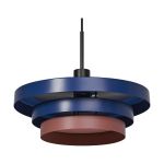 Ledvance LED Suspension Luminaire Decor Layers Suspension Luminaire Acier Bleu | Convient pour 1x E27