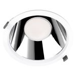 Ledvance Downlight LED Comfort UGR19 Aluminium 42W/36W/30W 5000lm/4200lm/3600lm 100D - 930-940 CCT | Diamètre 250mm - IP44 - Meilleur Rendu Des Couleurs