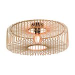 Good&Mojo Plafonnier Bromo Bambou Brun L | Convient pour 1x E27 