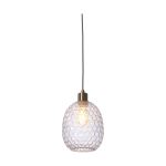 It's about RoMi Suspension Luminaire Venice Verre Transparent | Convient pour 1x E27 