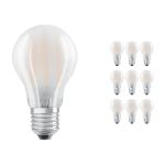 Lot 10x Ledvance CLASSIC LED E27 Poire Filament Dépolie 4.8W 470lm - 827 Blanc Très Chaud | Dimmable - Équivalent 40W