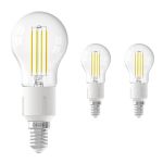 Lot 3x Calex Smart Tuya Wifi E14 Boule 4.5W 450lm - 818-830 Variable Blanc | Dimmable - Équivalent 40W 