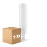 Lot 10x Ledvance Dulux-D LED 7W - 840 Blanc Froid | 4-Pins - Équivalent 18W
