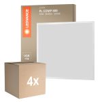 Lot 4x Ledvance Panneau LED Compact Aluminium Blanc 33W 3630lm - 830 Blanc Chaud | 60x60cm - UGR < 19