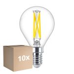 Lot 10x Philips MASTER LED E14 Boule Filament Claire 2.5W 340lm - 922-927 Dim To Warm | Meilleur Rendu Des Couleurs - Dimmable - Équivalent 25W