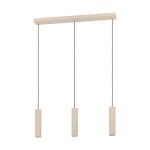 Eglo Suspension Luminaire Caminia Acier Poncé 3x4.7W 3x345lm - 830 Blanc Chaud | IP20 - Incl. 3x GU10