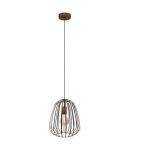 Eglo Suspension Luminaire Espinal Acier Bronze | IP20 - Convient pour 1x E27 