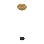 Eglo Lampadaires Salon Sheldon Acier Noir | IP20 - Convient pour 1x E27 
