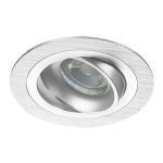 Noxion Encastré Spot Logic MR16 inclinable Aluminium | Diamètre 80mm - GU10 Culot