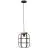 Brilliant Gwen Suspension Luminaire Métal Bois Noir | 250mm - Convient pour 1x E27