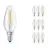 Lot 10x Ledvance CLASSIC LED E14 Bougie Filament Claire 4W 470lm - 827 Blanc Très Chaud | Équivalent 40W
