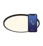 Nordlux Oja Smart 29 Plafonnier Métal Noir 15W 1600lm - 827-865 Variable Blanc | 294mm - Wifi et Bleutooth Dimmable