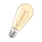 Osram Vintage 1906 LED E27 Edison Filament Dorée 8W 806lm - 922 Blanc Très Chaud | Meilleur Rendu Des Couleurs - Dimmable - Équivalent 60W