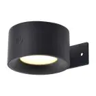 D'Lite Applique Murale Lucia Noir 1.5W - 830 Blanc Chaud | IP54 - Solar Batterie - Détecteur De Lumière