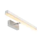 Nordlux Otis 60 Applique Murale Aluminium Chrome 17W 1650lm 930 Blanc Chaud | IP44 - Meilleur Rendu Des Couleurs - 3Step Dimmable