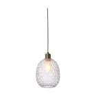 It's about RoMi Suspension Luminaire Venice Verre Transparent | Convient pour 1x E27 