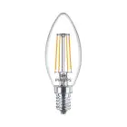 Philips MASTER Value LED Bougie E14 Filament Claire 3.4W 470lm - 927 | Meilleur rendu des couleurs - Dimmable – Équivalent 40W