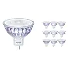 Lot 10x Philips Master Value LED Spot GU5.3 MR16 5.8W 490lm 36D - 940 Blanc Froid | Meilleur rendu des couleurs - Dimmable - Équivalent 35W