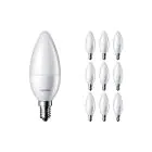 Lot 10x Philips Corepro LED Bougie E14 Dépolie 2.8W 250lm - 827 Blanc Très Chaud | Équivalent 25W