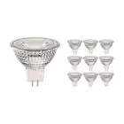 Lot 10x Noxion LED Spot 12V GU5.3 7.5W 830 60D 621lm | Dimmable - Blanc Chaud - Équivalent 50W