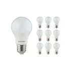 Lot 10x Noxion Lucent Classic LED E27 Poire Dépolie 8.5W 806lm - 830 Blanc Chaud | Équivalent 60W