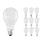 Lot 10x Ledvance CLASSIC LED E27 Poire Dépolie 19W 2452lm - 827 Blanc Très Chaud | Équivalent 150W