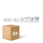 Lot 6x Ledvance Réglette LED Étanche Imperméable Value 40W 4800lm - 840 Blanc Froid | 120cm 