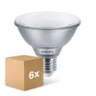 Lot 6x Philips Master Value LED Ampoule Réflecteur E27 PAR30 9.5W 760lm 25D - 930 Blanc Chaud | Meilleur Rendu Des Couleurs - Dimmable - Équivalent 75W