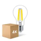 Lot 4x Philips MASTER Value LED Ampoule E27 Poire Claire 11.2W 1521lm - 927 Blanc Très Chaud | Meilleur Rendu Des Couleurs - Dimmable - Équivalent 100W