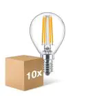 Lot 10x Philips Corepro LED Lustre E14 Boule Filament Claire 6.5W 806lm - 827 Blanc Très Chaud | Équivalent 60W