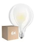 Lot 6x Ledvance  Classic LED E27 Globe Filament Dépolie 11W 1521lm - 827 Blanc Très Chaud | Équivalent 100W