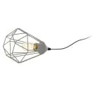Eglo Lampe De Chevet Tarbes Acier Gris | Convient pour 1x E27