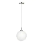 Eglo Suspension Luminaire Rondo Acier Nickel Satiné | Convient pour E27