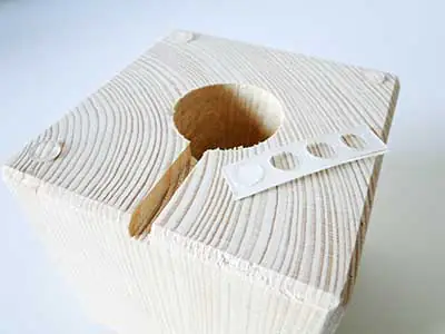 Attach anti-slip stickers