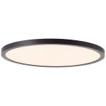 Brilliant Tuco Plafondlamp Kunststof Zwart Wit 19W 2700lm - 827 Zeer Warm Wit | 294mm - 3-Staps Dimbaar