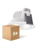 Voordeelpak 5x Ledvance LED  SPOT ADJUST Aluminium  8W 680lm 36D - 930 Warm Wit | Zaagmaat 68mm - IP20 - Beste Kleurweergave -  Dimbaar