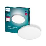 Philips LED Plafondlamp Izso Wit 24W 2500lm - 827-865 Afstembaar Wit | Dimbaar - Afstandsbediening